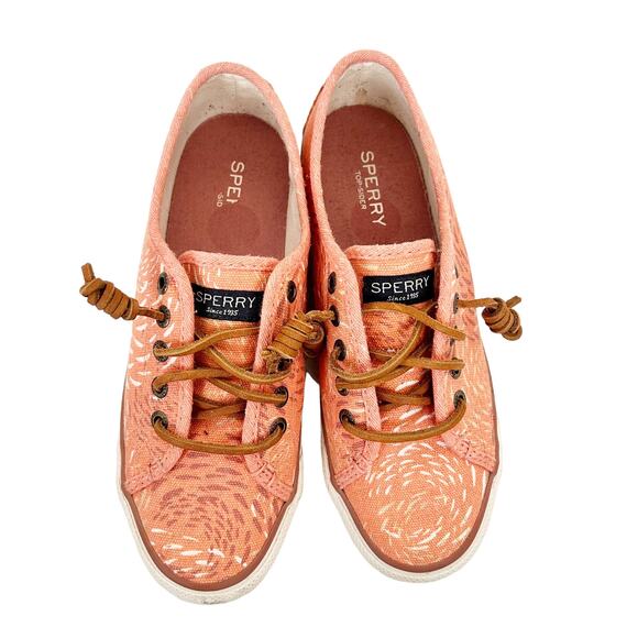 Sperry Seacoast Fish Circle Sneakers Sz 5 - Picture 6 of 7